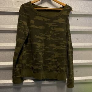 Anthropologie Sanctuary cold shoulder‎ crew neck pullover sweater sweatshirt top